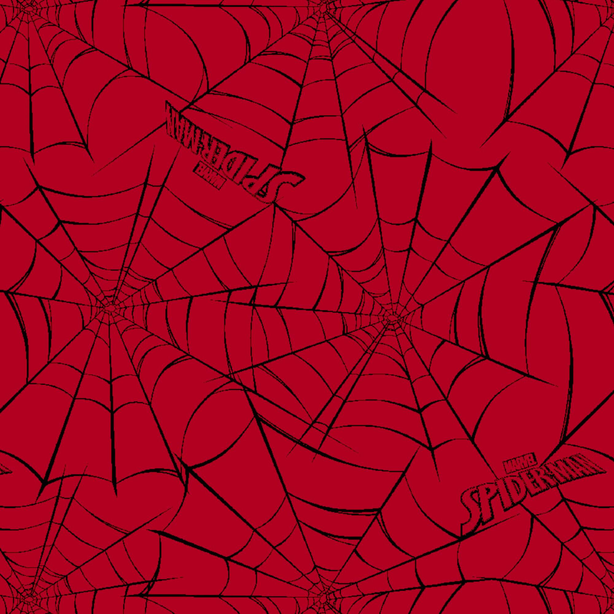 Marvel® Spider-Man Red Web Cotton Fabric